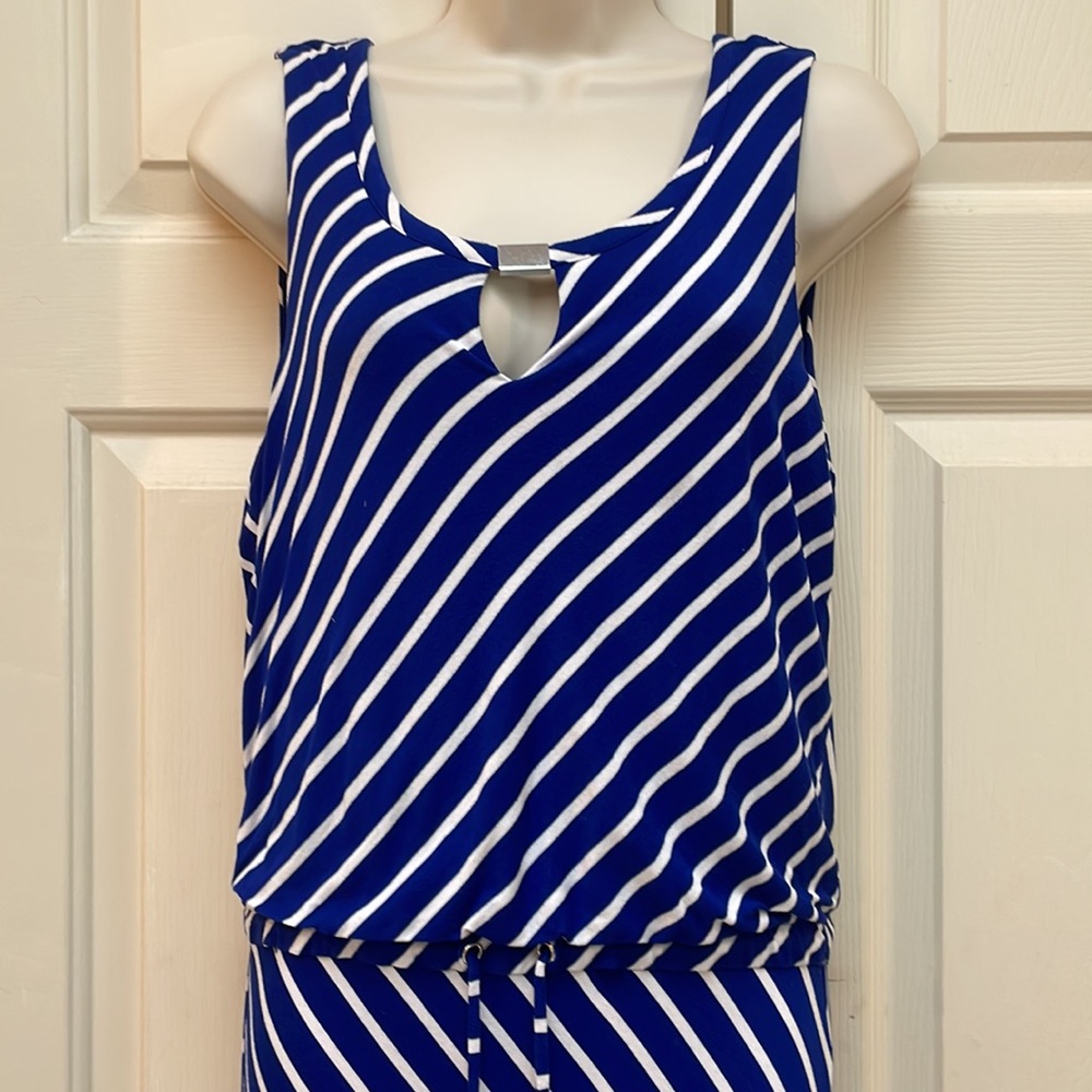 Talbots Maxi Dress size small EUC blue